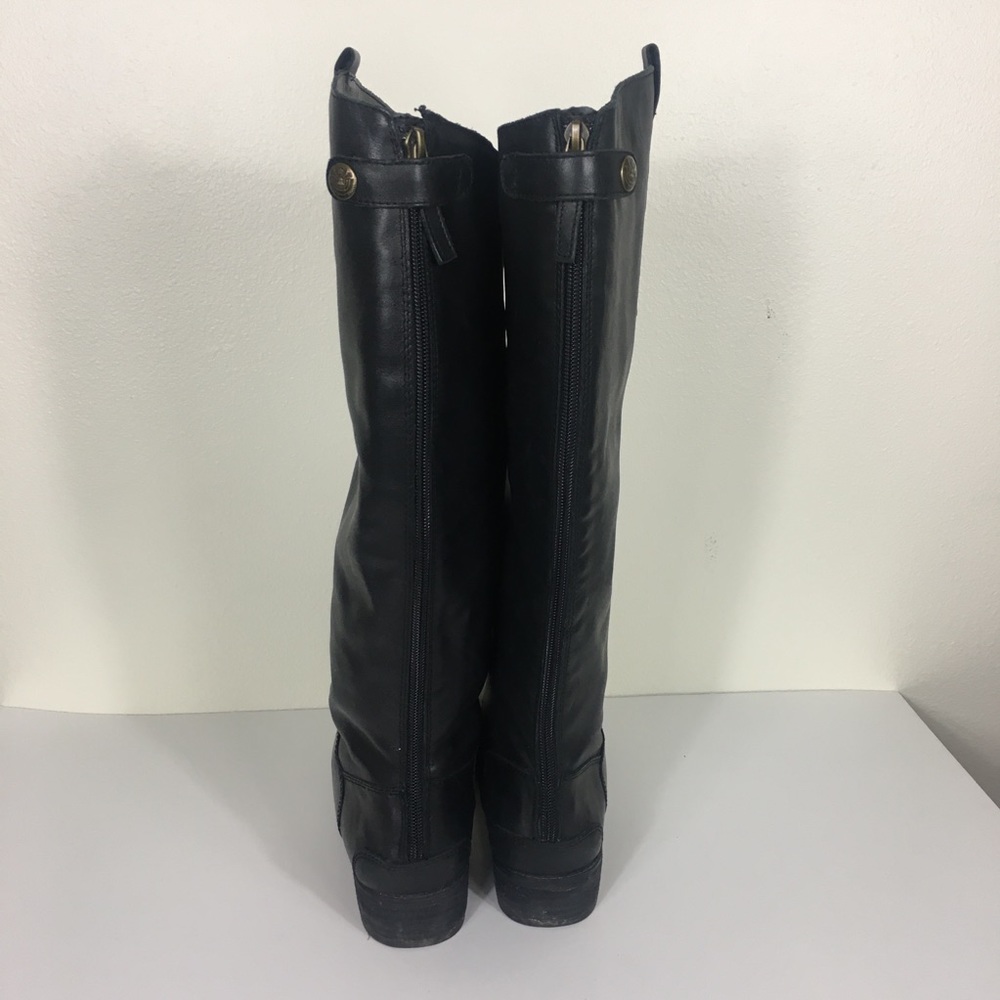 🛑🛑 SOLD!! Sam Edelman Black Leather Riding Boots - Picture 4 of 8
